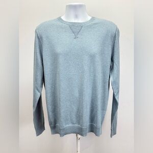 TREASURE & BOND Men's Soft Blue Cotton/Cashmere Crewneck Sweater size XL